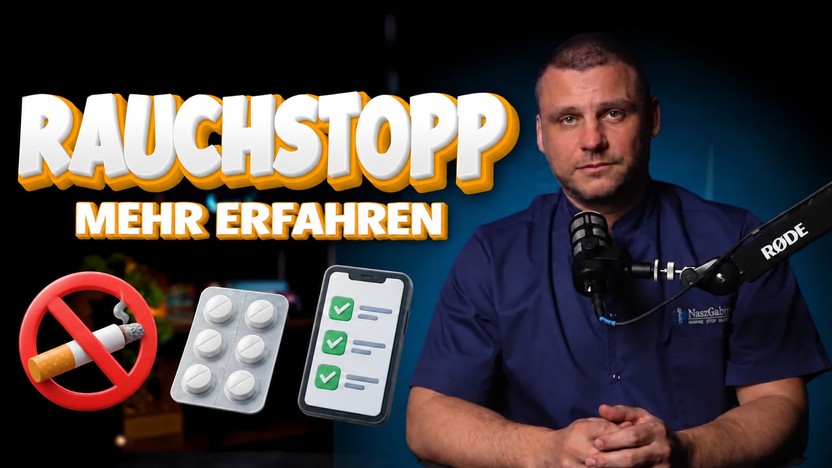 Rauchstopp, Medikamente und Behandlungsplan in der Nasz Gabinet App